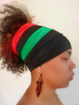 Black Pan African Open Top Headband