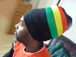 Black Rasta Tam rasta coloured wrap easy wrap turban rasta headwrap
