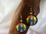 Bob Marley Earrings rasta earrings