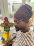 Original Rastaman turban headwrap bobo nyabinghi headwrap brown turban