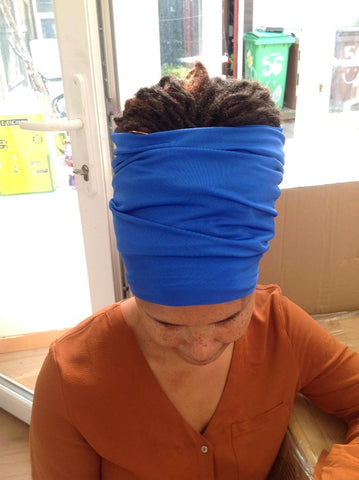 Blue locs hugger Rasta locsoc Rasta headband dreadband