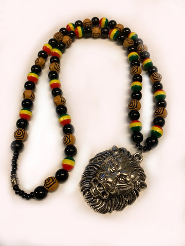 Rastafari lion necklace rasta necklace